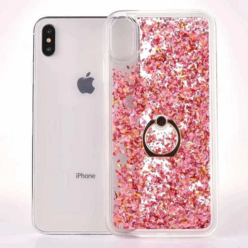 For Iphone XS Max Cover Dynamic Liquid Glitter Star love heart Crystal Quicksand Phone Cases 6 6s 7 8plus XR Coque |