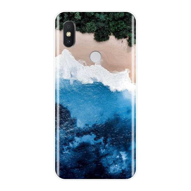 Чехол для телефона Pocophone F1 Xiaomi Redmi Note 4 4X 5 5A 6 Pro Prime Beach Sea силиконовый мягкий чехол S2