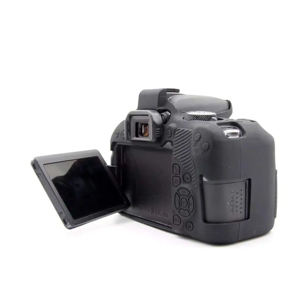 Силиконовый кожаный брони чехол Защита корпуса для Canon EOS 800D Rebel T7i корпус DSLR