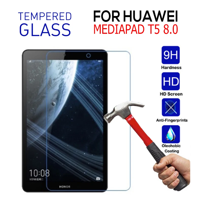 T5 8.0 Glass Кожаный чехол для huawei MediaPad T5 8,0 JDN2-W09/AL00 Fundas M5 Lite 8,0 чехол для планшета с откидной подставкой для huawei Honor Pad 5 8,0 чехол - Цвет: T5 8.0 Glass