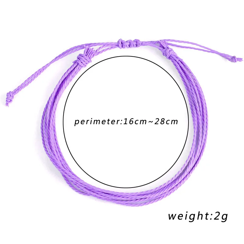 Женский браслет ручной работы с воском многослойный шармом дружеская летняя бижутерия в стиле бохо черного