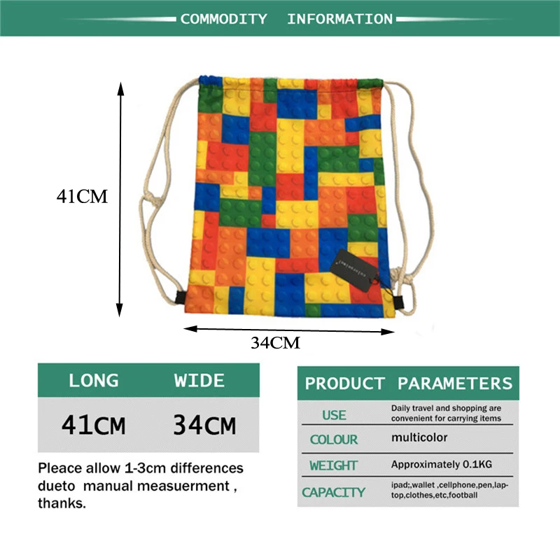 Богемный брендовый дизайнерский рюкзак на шнурке с цветочным принтом в виде