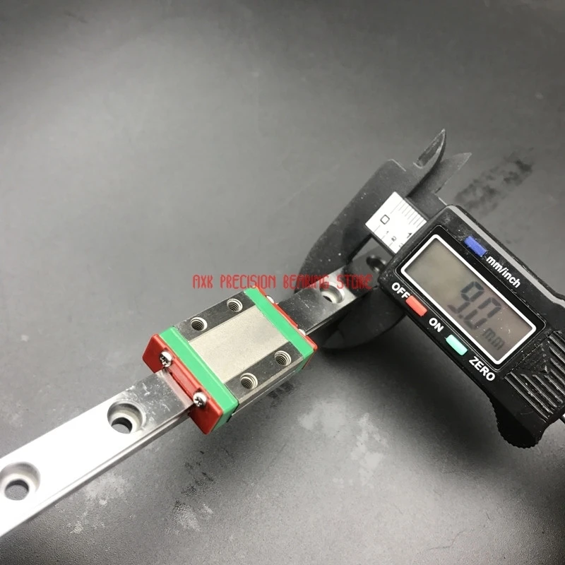 Детали фрезерного станка с ЧПУ линейная направляющая AXK 9 мм Mgn9 L = 650 рельсовая + Mgn9c