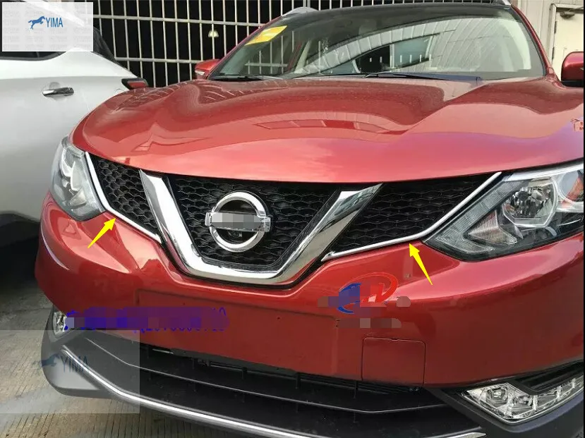 Yimaautotrims Передняя сетка решетка гриль крышка отделка вставки литье подходит для