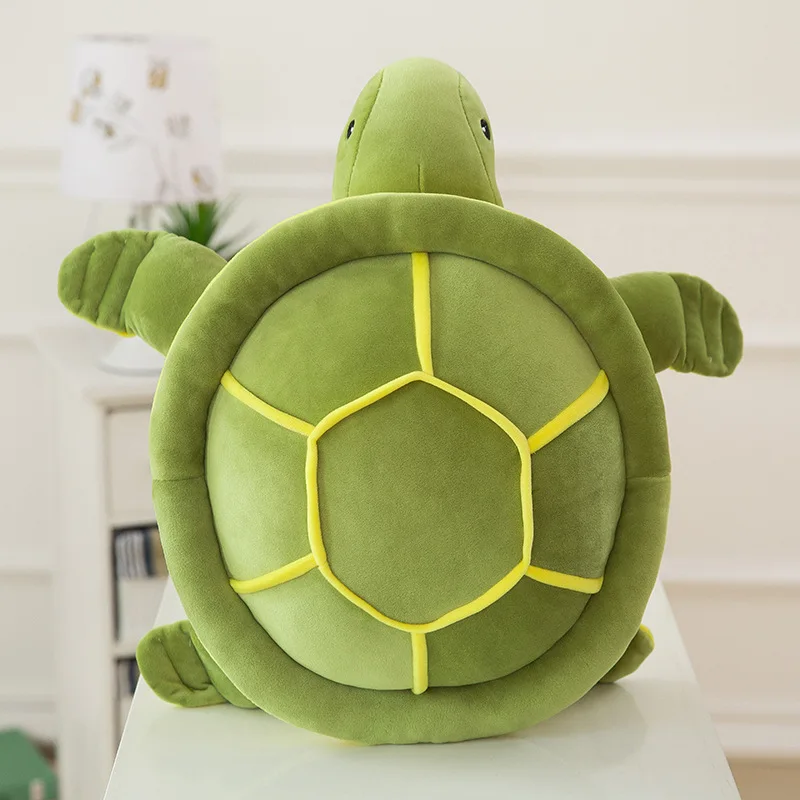 green tortoise Милые мягкие игрушечные черепахи, 20 см, зеленое море, плюшевая подушка "Черепаха", подушки, игрушки, мягкие животные, детские куклы, подарок на Рождество, день рождения - Цвет: green tortoise