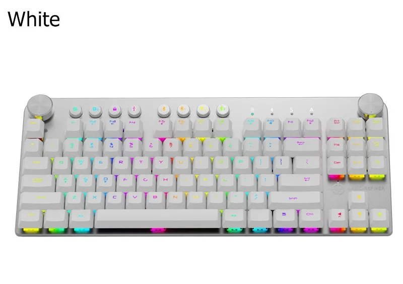 MAGIC REFINER MK11 портативный Bluetooth беспроводной/USB Проводной Двойной режим RGB с подсветкой мультимедиа Механическая игровая клавиатура