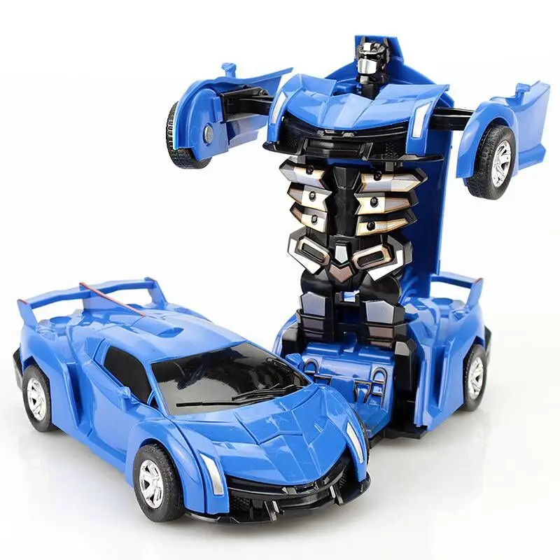 

1PCS Transform Robot Car Pull back Bump into Transformation Deformation Robot 2 In 1 Car Model Vehicle Boys Toys Gift
