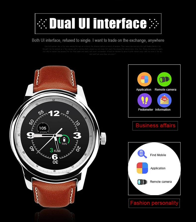 DM365 умные часы для мужчин и женщин Bluetooth 4,0 MTK2502 IP67 круглые умные часы для Android Iphone samsung gear s2 s3