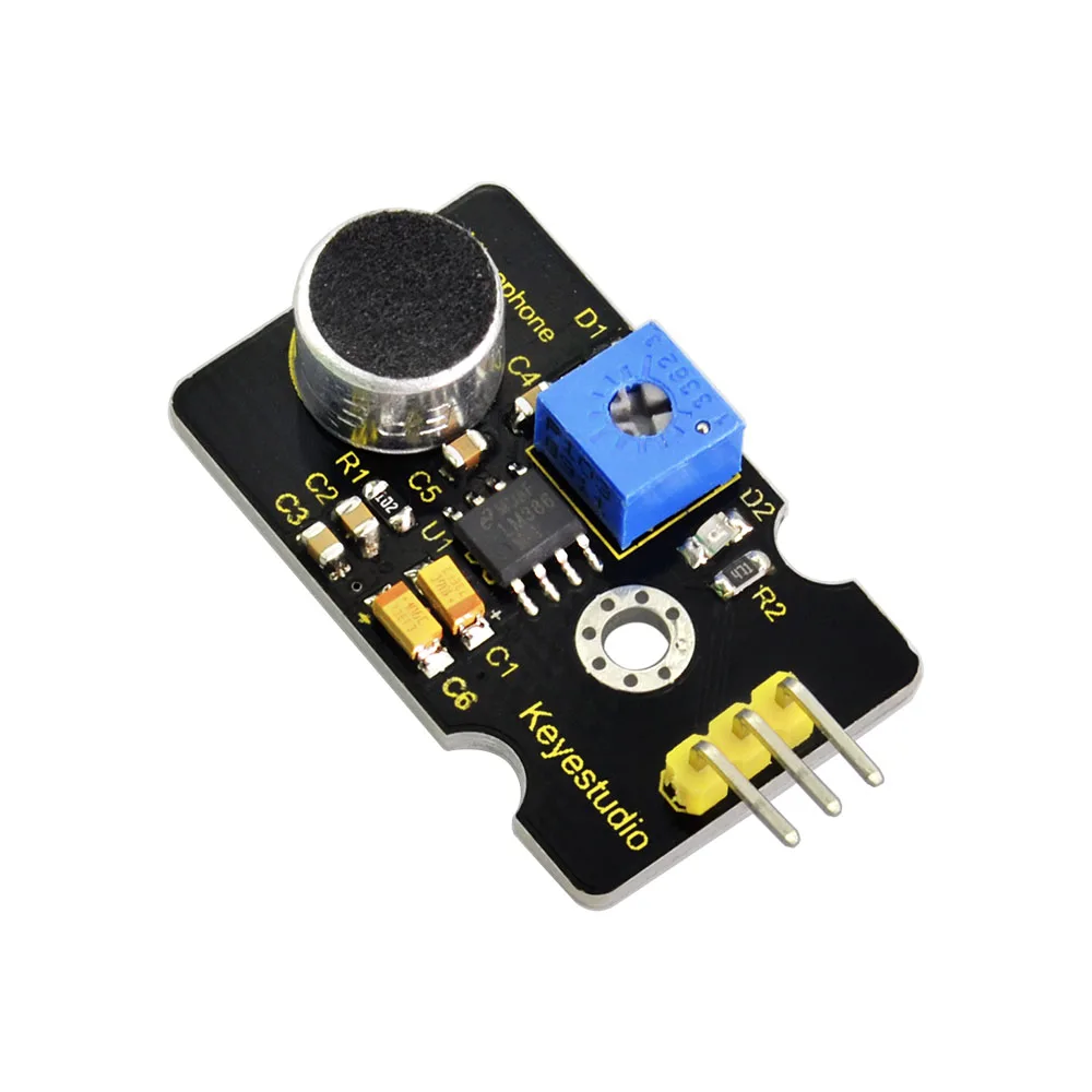 Keyestudio аналоговый звук шум микрофон сенсор обнаружения модуль для Arduino