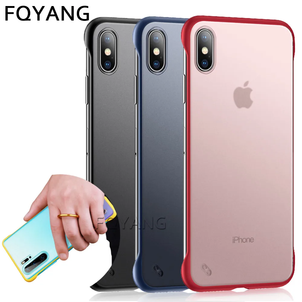 Бескаркасный чехол для coque iphone 8 Plus прозрачный Coque x xsmax xr xs 7 6s 6 plus funda max Capa cover |