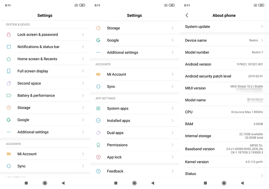 Глобальный Встроенная память Xiaomi Redmi 7 4 Гб 64 Гб мобильный телефон Snapdragon 632 Octa Core 6,26 дюйма, разрешение Full Экран 12MP Камера 4000 мА/ч, Батарея