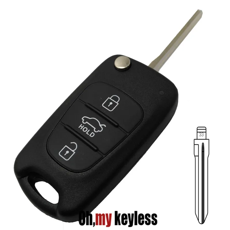 Чехол для ключа дистанционного управления hyundai elantra с 3 кнопками|for key|case forcase replacement