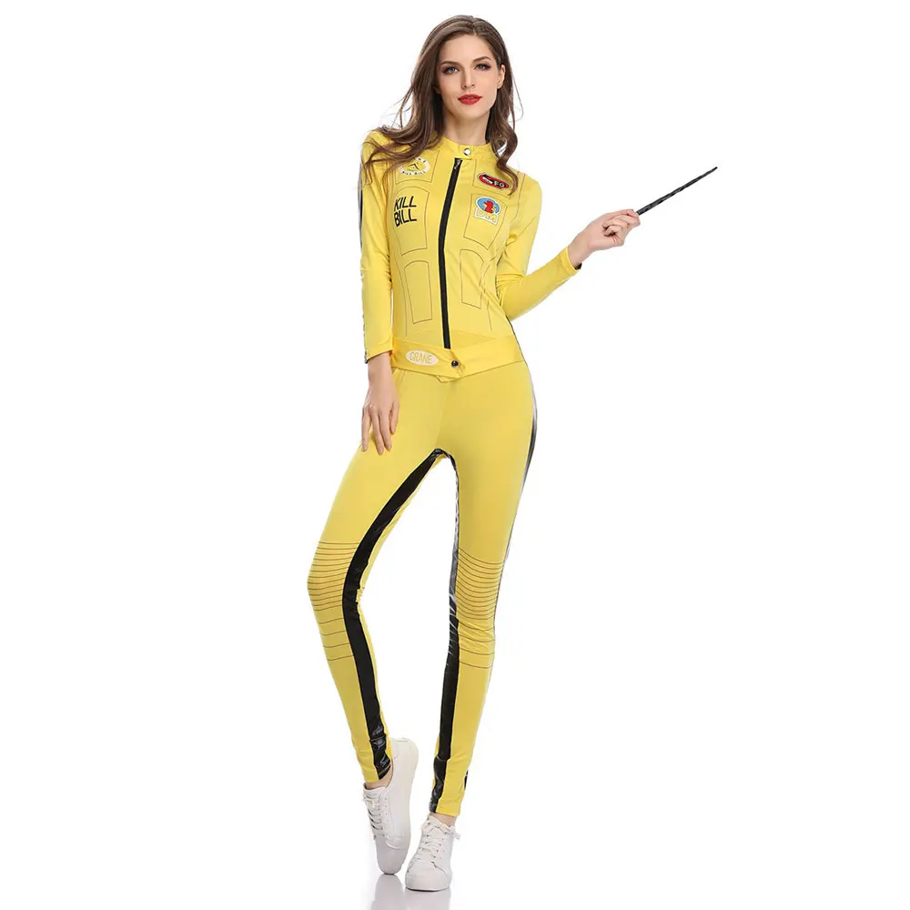 Umorden Kill Bill The Невеста Беатрикс Киддо Косплей Костюм кунг-фу комбинезон для женщин Хэллоуин Карнавал Mardi Gras костюмы