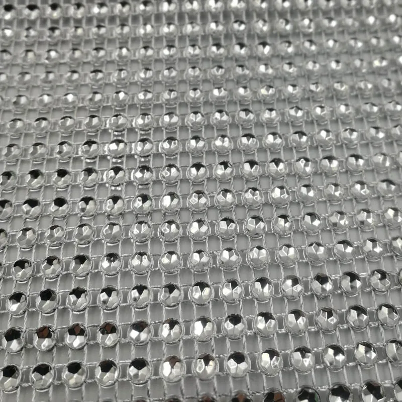 10 ярдов/партия 24 ряда Алмазная сетка вечерние украшения отделка блестящий рулон