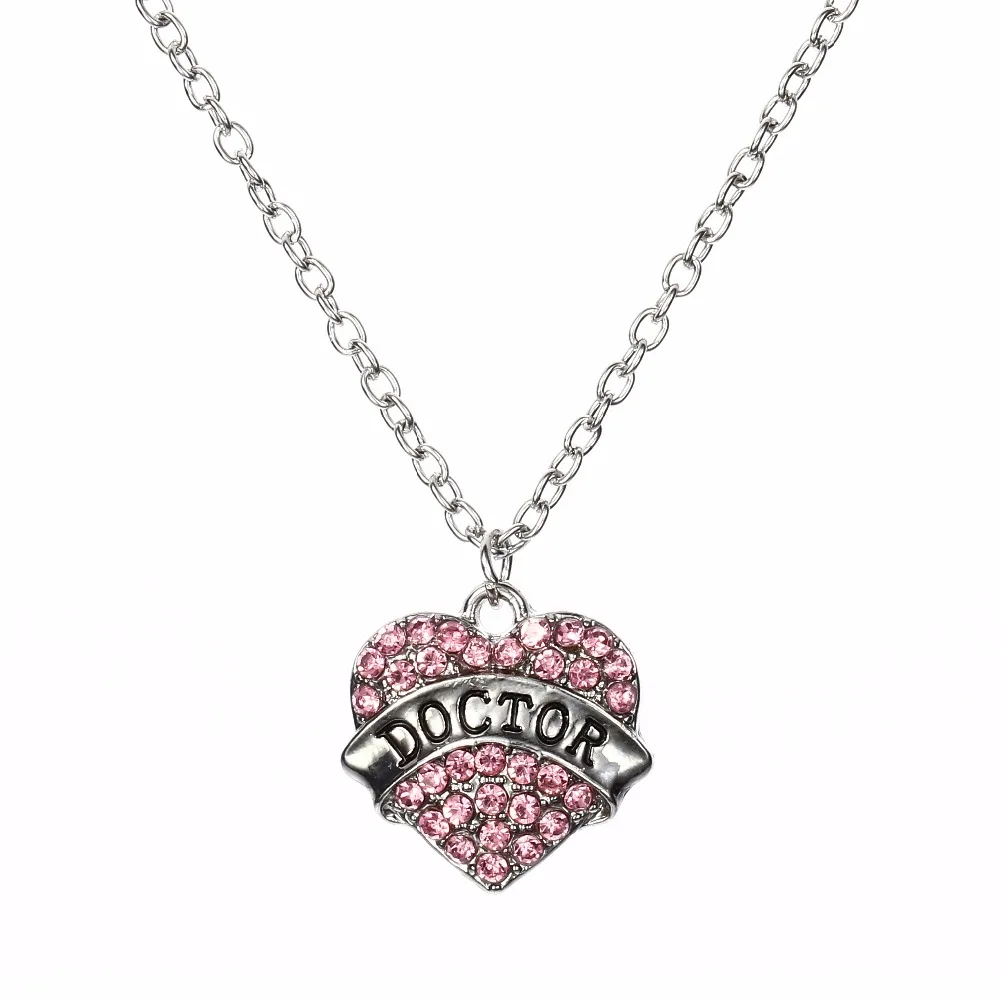 Женское ожерелье с подвеской в виде сердца кристаллами | Украшения и аксессуары