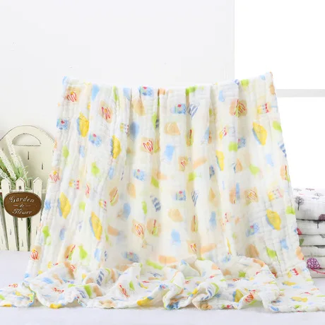 Blanket &amp Swaddling Bedding cotton kid blanket soft muselinas para bebes muslin newborn baby supplies towel 113*103cm | Мать и ребенок