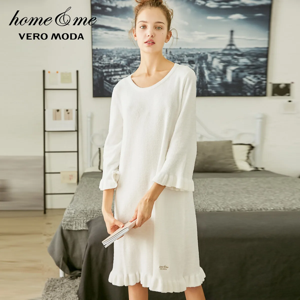 Vero Moda платье женское Новое гофрированное вечернее платье | 318346539 - Цвет: Snow white