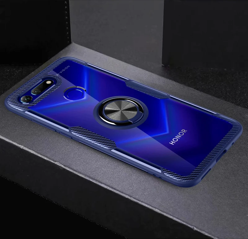 Чехол V20 для huawei Honor View 20, роскошное прозрачное защитное кольцо из углеродного волокна, чехол для Honor V20 PCT-AL10