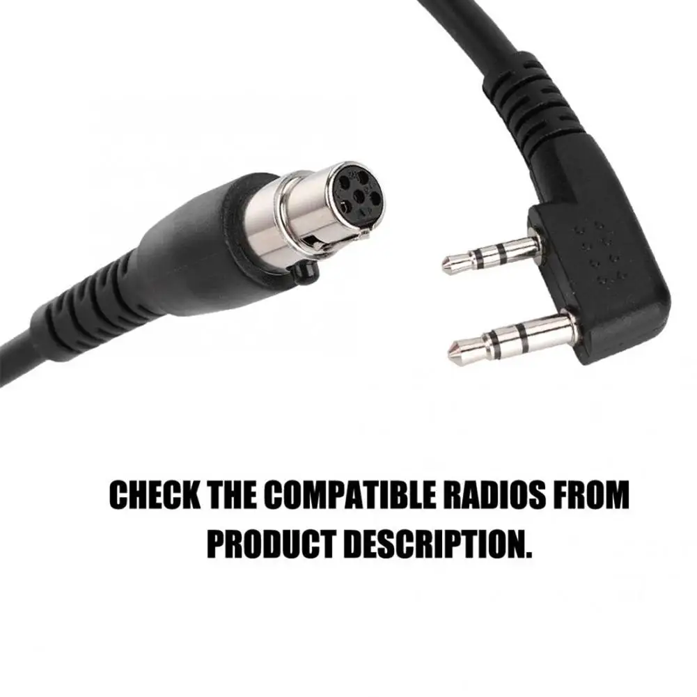 Гарнитура для рации шнур катушки K-кабель HYT Kenwood Baofeng 2-Pin-5-Pin Walkie Talkie | Мобильные