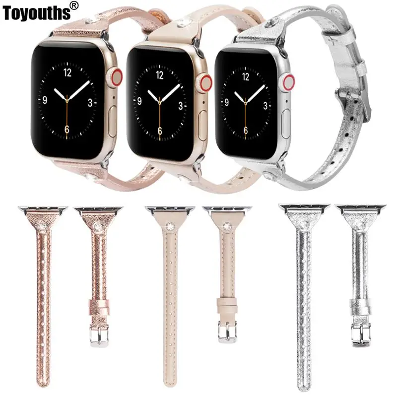 Ремешок кожаный для Apple Watch Band Series 4/3/2/1 40/44 мм|Ремешки часов| |
