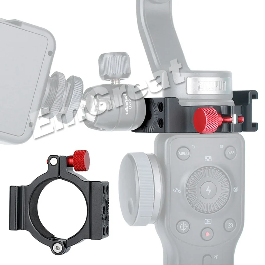 Zhiyun Smooth 4 Аксессуары Переходное кольцо с 1/4 "холодным башмаком для Gimbal Mount