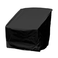 hot outdoor garden party black polyester table chair dust cover weatherproof patio furniture rain prevention protector bag b015