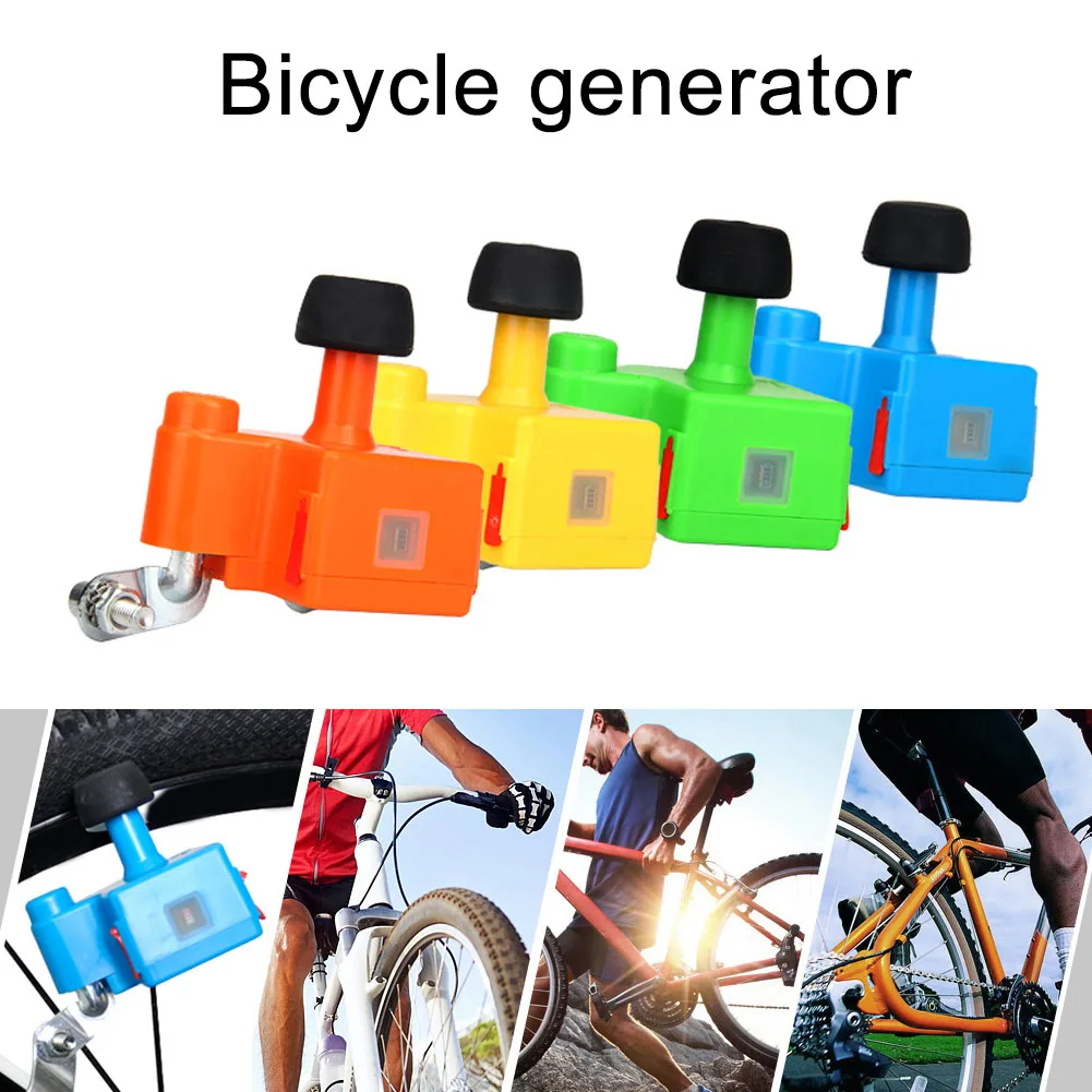 

NEW Bicycle Generator Mobile Dynamo Bicycle Bike 5V 1A Output Built-in 1000mAh Battery Night Riding Tool