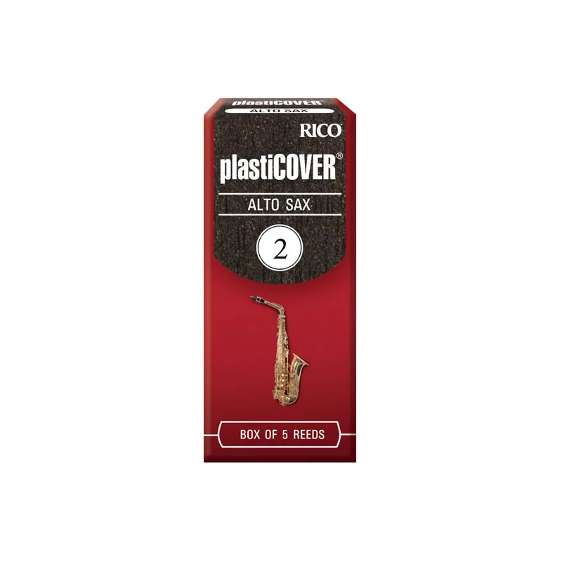 

Rico by D'addario Plasticover Alto Sax Saxophone Reeds, Strength 2.0 / 2.5 / 3.0 /3.5, 5-pack