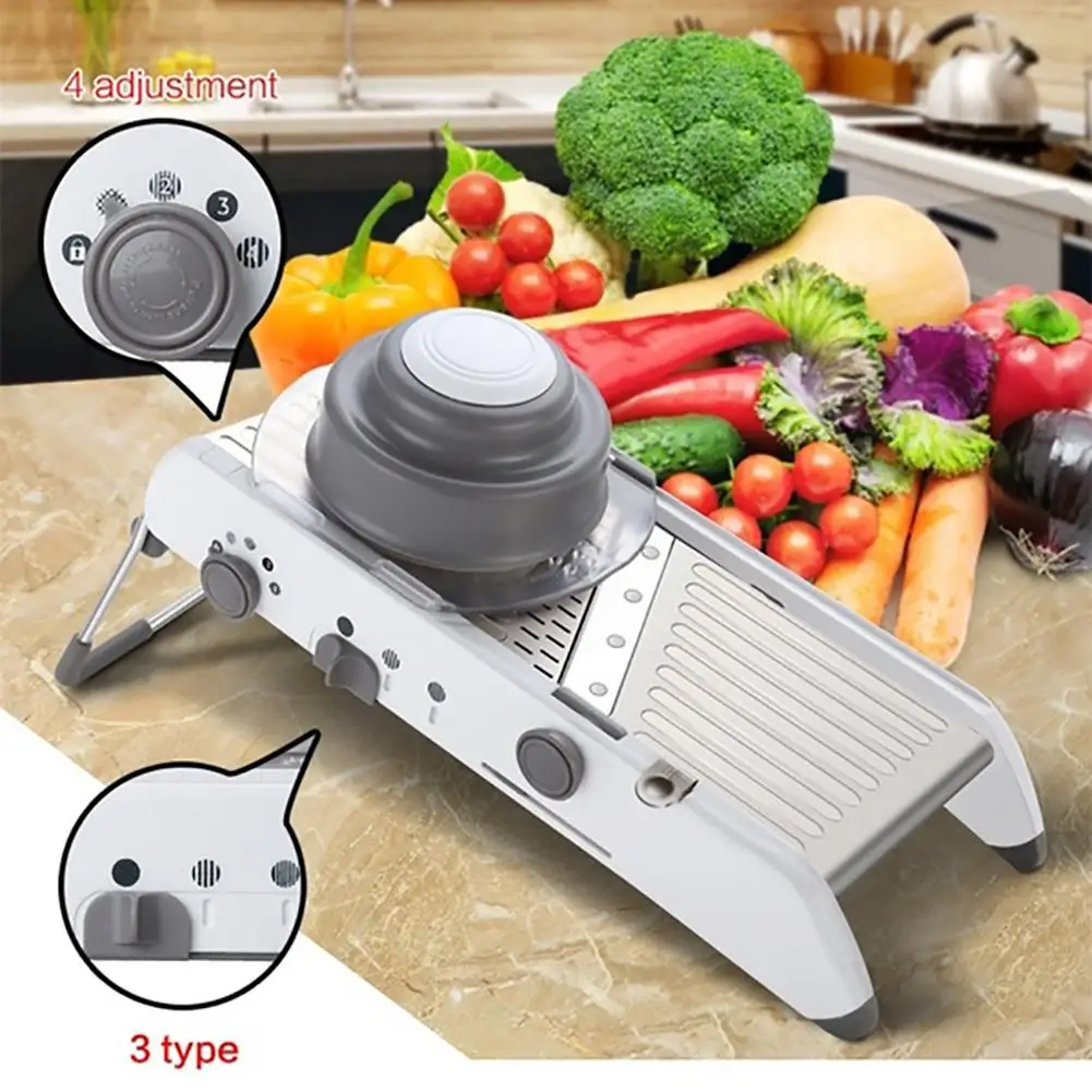 Creative Stainless Steel Adjustment Knob Mandoline Slicer Manual Fruit Vegetable Potato Peeler Carrot Cutter Shredders Grater | Дом и сад