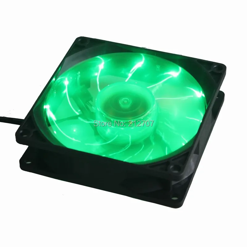 1 шт. Gdstime 92 мм LED Зеленый свет вентилятор охлаждения 92*92*25 DC 12V 3Pin для ПК компьютера