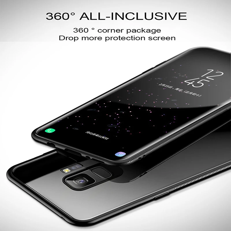 Гибридный мягкий силиконовый бампер 9H закаленное стекло чехол для Samsung Galaxy J4 J6 Plus