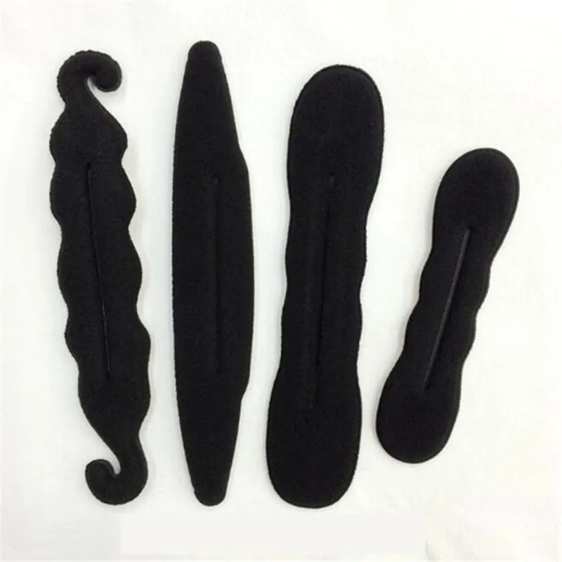 4PCS 4 шт./компл. волшебный Поролоновый спонж зажим булочка бигуди прическа твист производитель инструмент Dount твист аксессуары для волос стиль мода - Цвет: 4PCS
