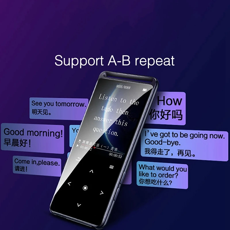 BENJIE M6 Bluetooth 5 0 без потерь MP3 плеер 16 Гб Hifi портативный аудио Walkman с fm радио