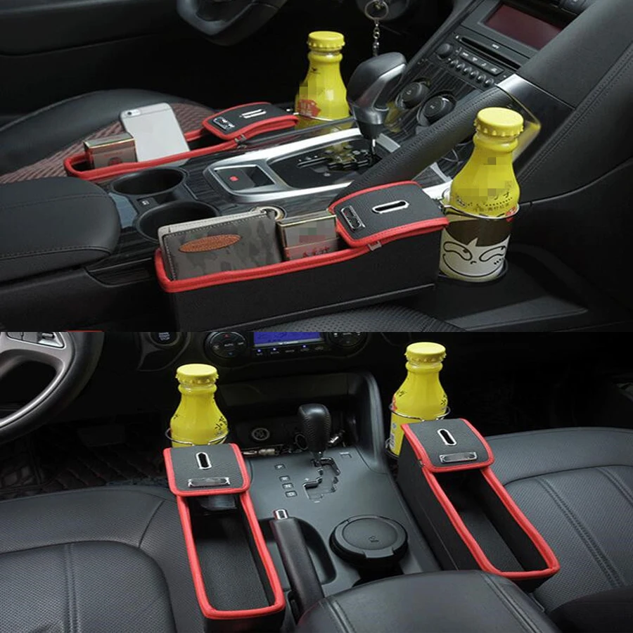 YAQUICKA автомобильный кожзаменитель для левого и правого сидений ящик хранения