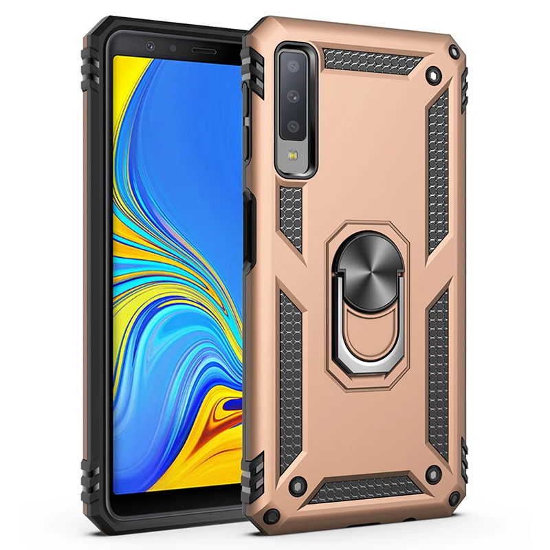 50 шт./лот для Samsung Galaxy A7 2018 A750 на магните с отделениями карт анти шок военный