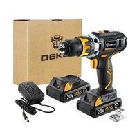 DEKO GCD20DU2Y 20 Вольт макс Электрическая отвертка аккумуляторная дрель мини беспроводной драйвер питания постоянного тока литий-ионный аккумулятор 1/2 дюйма 2 скорости