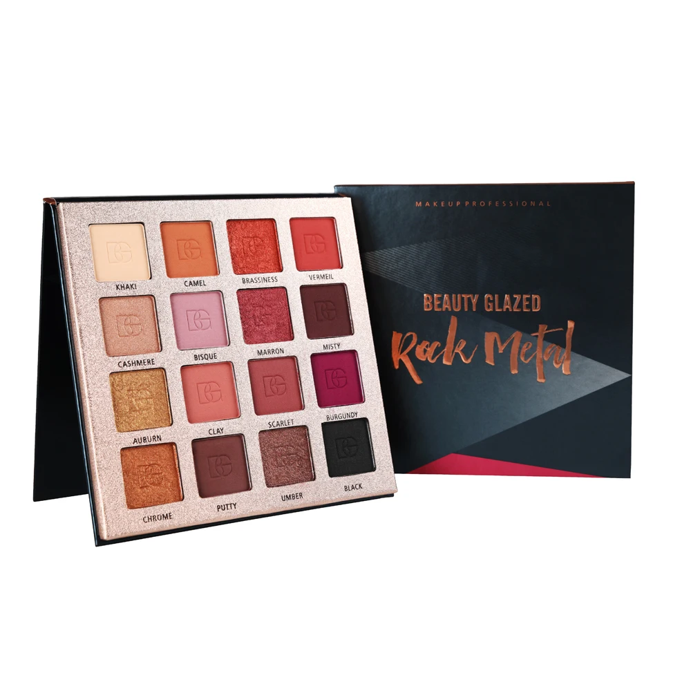BEAUTY GLAZED 16 оттенков мерцающие блестящие матовые тени для век Палитра