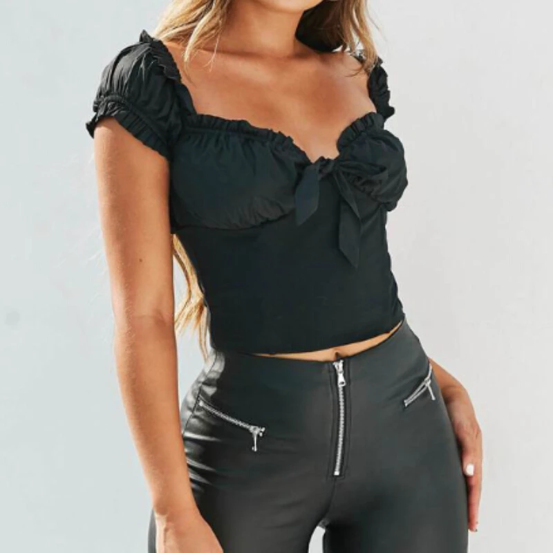 Женский топ без косточек Boob Bralet короткий облегающий топ-бюстье с вырезом на