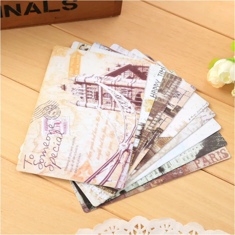9 шт./лот винтажный стиль памятники Парижа башня пейзаж набор почтовых