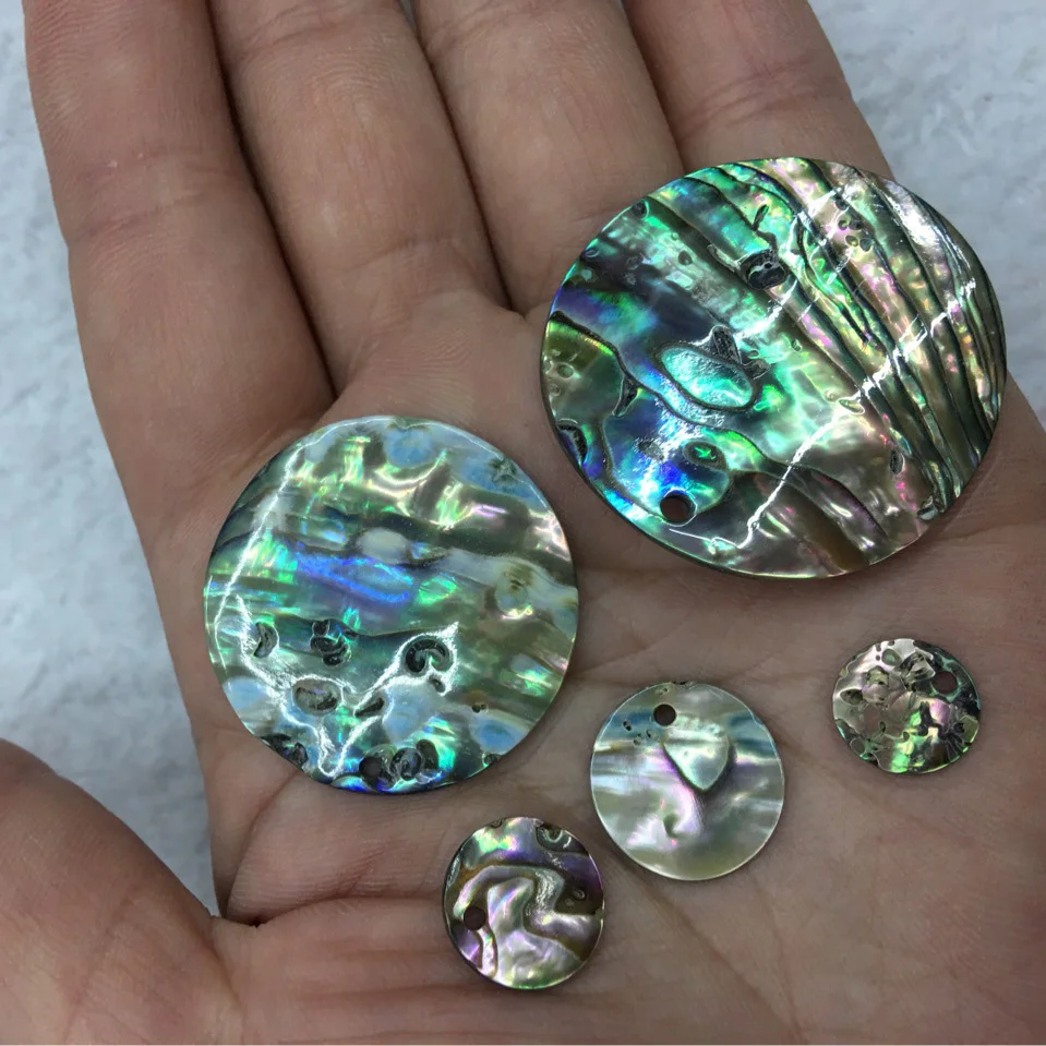 10/12/14/30/35 мм 1 шт. корпус Abalone с боковым отверстием для изготовления ювелирных
