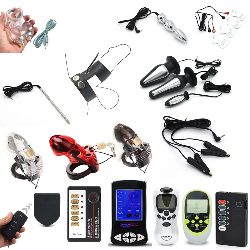 

Electric Shock Bullet Anal Plug Pulse Vibrator Electro Stimulation Nipple Clamps Clitoris Penis Electric Medical Themed Toys