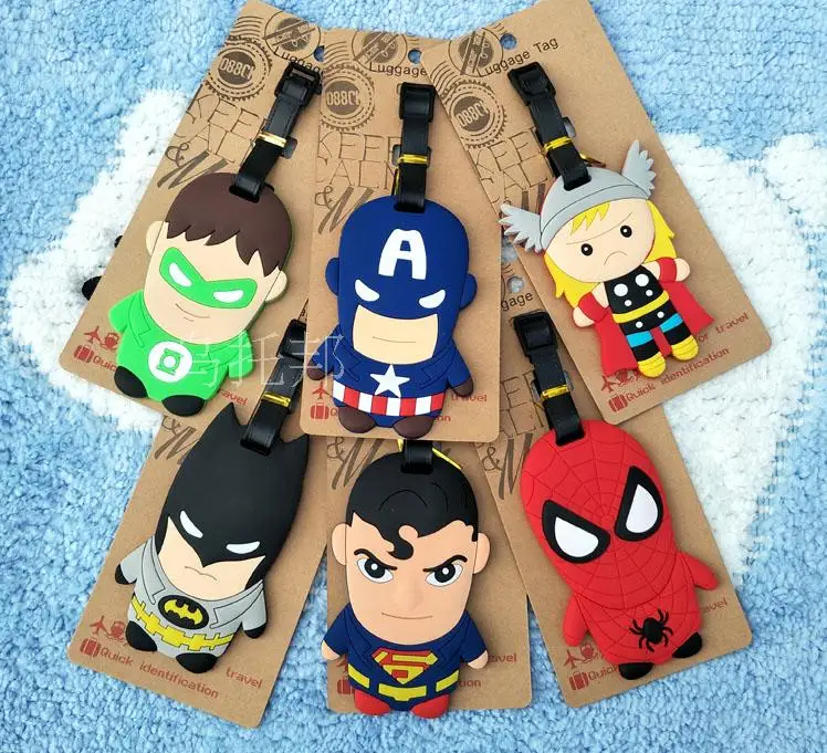Защитные чехлы для чемоданов товары путешествий Супермен капитан Бэтмен Человек