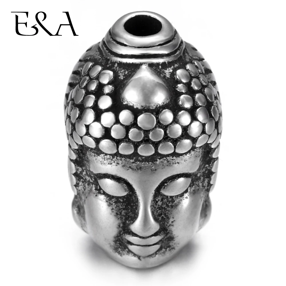 

Stainless Steel Beads Buddha to Demon Charms Hole 2mm for Jewelry Making Supplies Bracelet Spacer Metal Bead Accessories