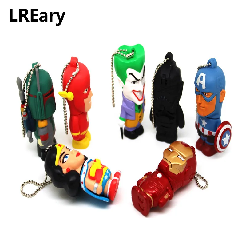 Новый мультфильм супергерой Звездные войны флешки usb флеш-карта диск 8 ГБ 16 32 4