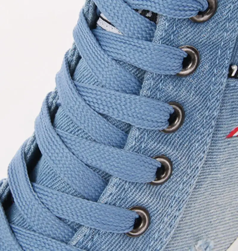 Красивая модная джинсовая парусиновая обувь для девочек сезон лето-осень на