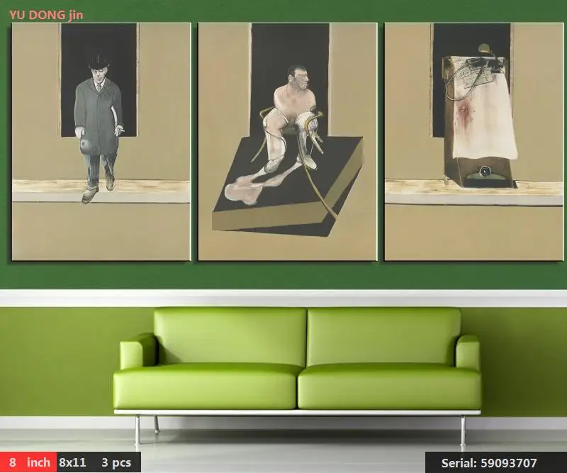 Francis Bacon натюрморт абстрактная картина маслом Рисование Искусство спрей без рамы