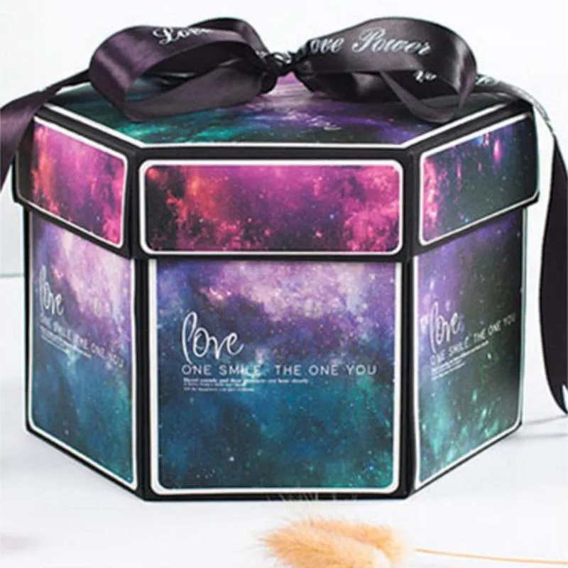 13 цветов сюрприз вечерние любовь взрыв коробка подарок для юбилея скрапбук DIY