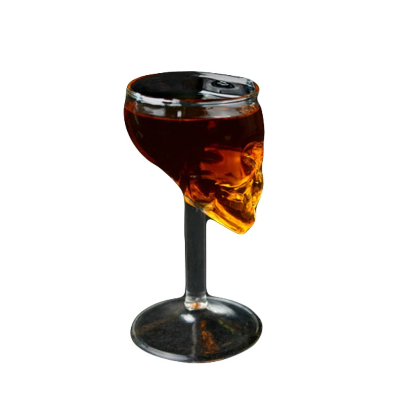 2 Pcs Creative Home Party Bar Skull Goblet Cup Whisky Wine Glass Skeleton Cocktail Vodka Retro Vaso Suck Blood Terror Glasses