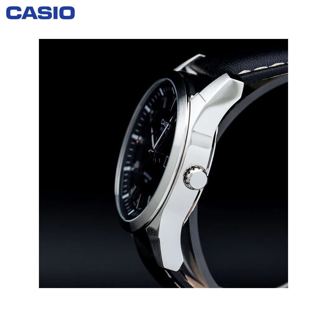 Наручные часы Casio BEM 116L 1A мужские кварцевые на кожаном ремешке|Кварцевые часы| |