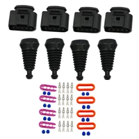 4 units 1j0 973 724 compatible 4 pin connector clamp clip for vwaudi vag active coil on plug
